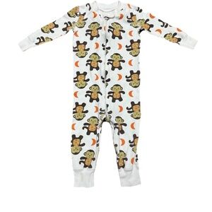 Hanna Andersson Zip Up Organic Cotton Pajamas Kids Unisex Size 9-18 mo